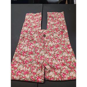 D Signed Jeans Floral Print Sz 10R Girls
